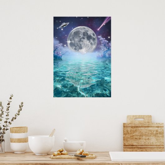 Galactic Reflection Poster (Keuken)