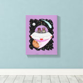 Galactic Road Trip 2018 Canvas Afdruk (Insitu (Houten vloer))