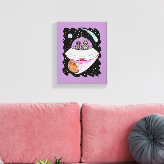 Galactic Road Trip 2018 Canvas Afdruk (Insitu (Woonkamer))