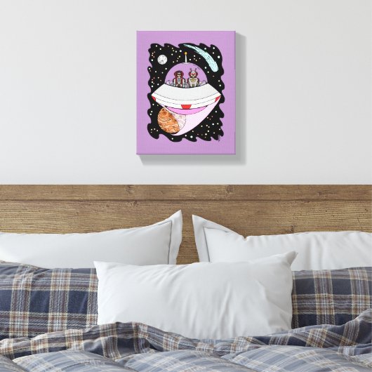 Galactic Road Trip 2018 Canvas Afdruk (Insitu (Slaapkamer))