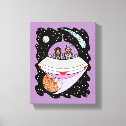 Galactic Road Trip 2018 Canvas Afdruk (Voorkant)