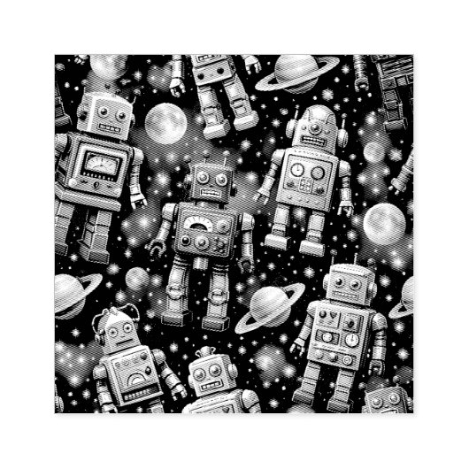 Galactic robot exploration cosmic rubberstempel (Afrduk)
