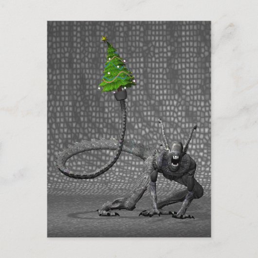 Galactic Santa Claus Feestdagenkaart (Voorkant)