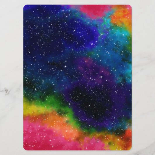 Galactic Sci-Fi Wedding Music-programma Programmakaart (Achterkant)