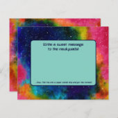 Galactic Sci-Fi Wedding Rocket Ship Contest Paper (Voorkant / Achterkant)