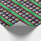 Galactic Space Santas Gift Wrap Cadeaupapier (Hoek)