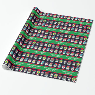 Galactic Space Santas Gift Wrap Cadeaupapier