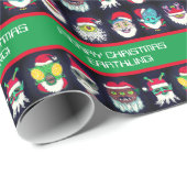 Galactic Space Santas Gift Wrap Cadeaupapier (Rol Hoek)