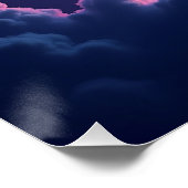 Galactic Sunrise Over the Clouds Perfect Poster (Hoek)