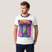 Galactic Swirl: T-shirt met zwaartekracht (Voorkant volledig)