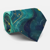 Galactic Swirls in Vivid Colors 2 Stropdas (Opgerold)