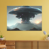 Galactic UFO Canvas afdrukken (Insitu (Woonkamer))