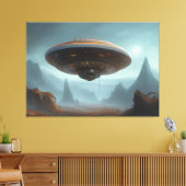 Galactic UFO Canvas afdrukken (Insitu (Woonkamer))