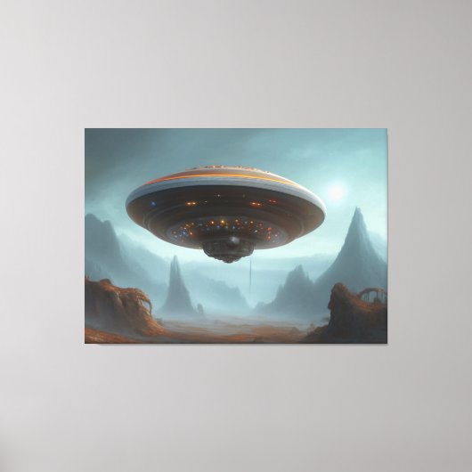 Galactic UFO Canvas afdrukken (Voorkant)