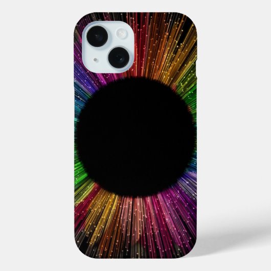 Galactic Vortex: iPhone 15 Black Hole Edition Hoes (Achterkant)