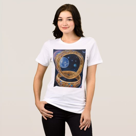 Galactic Whirl T-Shirt Design (Voorkant volledig)