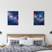 Galactic Whispers – Abstract Space Canvas Muurkunst Sets (Slaapkamer)