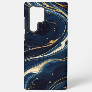 Galactisch Blauw en Goud Kosmische Beweging Samsung Galaxy Hoesje