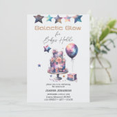 Galactisch Celestail Cosmic Stars Baby shower Kaart (Staand voorkant)
