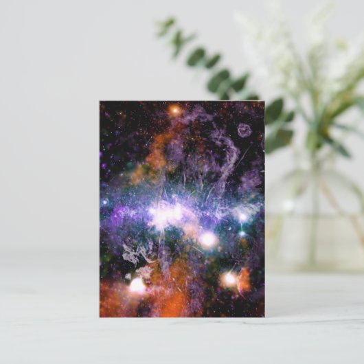 Galactisch centrum van Melkweg Galaxy X-Ray Hubble Briefkaart (Staand voorkant)