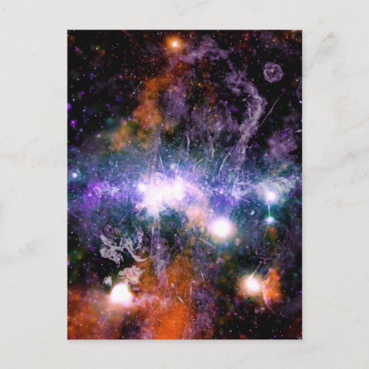 Galactisch centrum van Melkweg Galaxy X-Ray Hubble Briefkaart (Voorkant)