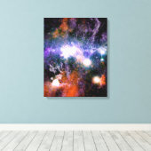 Galactisch centrum van Melkweg Galaxy X-Ray Hubble Canvas Afdruk (Insitu (Houten vloer))