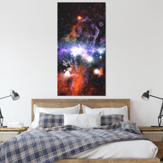 Galactisch centrum van Melkweg Galaxy X-Ray Hubble Canvas Afdruk (Insitu (Slaapkamer))