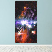 Galactisch centrum van Melkweg Galaxy X-Ray Hubble Canvas Afdruk (Insitu (Houten vloer))