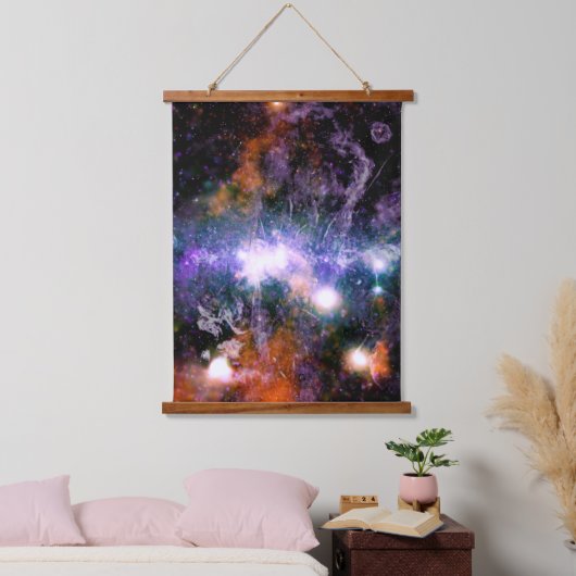 Galactisch centrum van Melkweg Galaxy X-Ray Hubble Hangend Wandkleed (Slaapkamer)