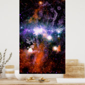 Galactisch centrum van Melkweg Galaxy X-Ray Hubble Poster (Keuken)