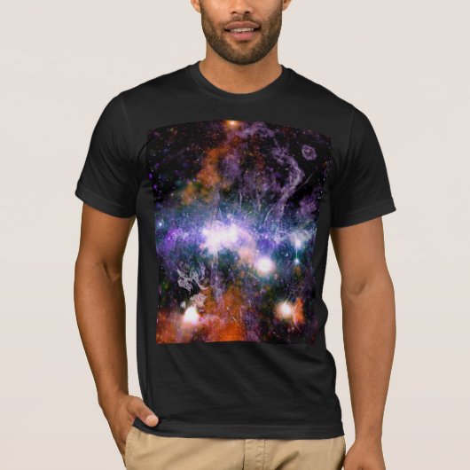 Galactisch centrum van Melkweg Galaxy X-Ray Hubble T-shirt (Voorkant)