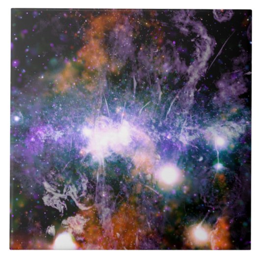 Galactisch centrum van Melkweg Galaxy X-Ray Hubble Tegeltje (Voorkant)