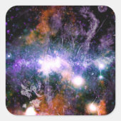 Galactisch centrum van Melkweg Galaxy X-Ray Hubble Vierkante Sticker (Voorkant)