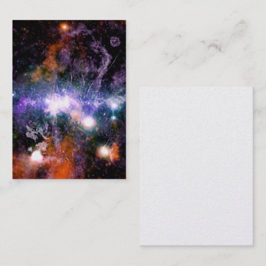 Galactisch centrum van Melkweg Galaxy X-Ray Hubble Visitekaartje (Voorkant / Achterkant)