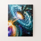 Galactisch gebroken baan Dimensionale wereld ruimt Legpuzzel (Verticaal)