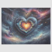 Galactisch Hart Decoupage Tissuepapier (Voorkant)