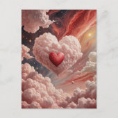 Galactisch hart feestdagenkaart (Voorkant)