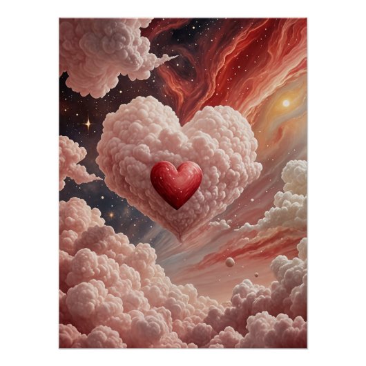 Galactisch hart perfect poster (Voorkant)