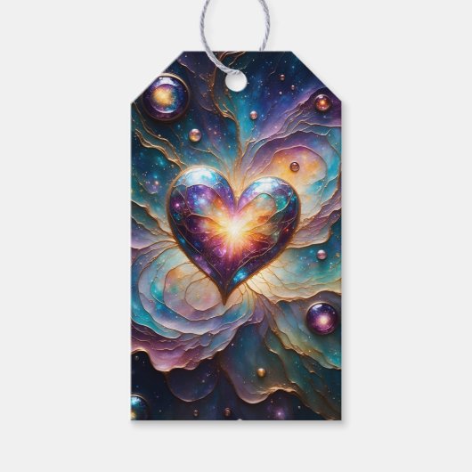 Galactisch Hart van het Universum Cadeaulabel (Voorkant)