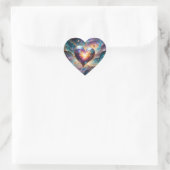 Galactisch Hart van het Universum Sticker (Tas)