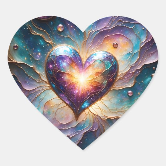 Galactisch Hart van het Universum Sticker (Voorkant)