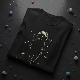 Galactisch Kat Voyager-ontwerp – Ruimtekater Astro T-shirt