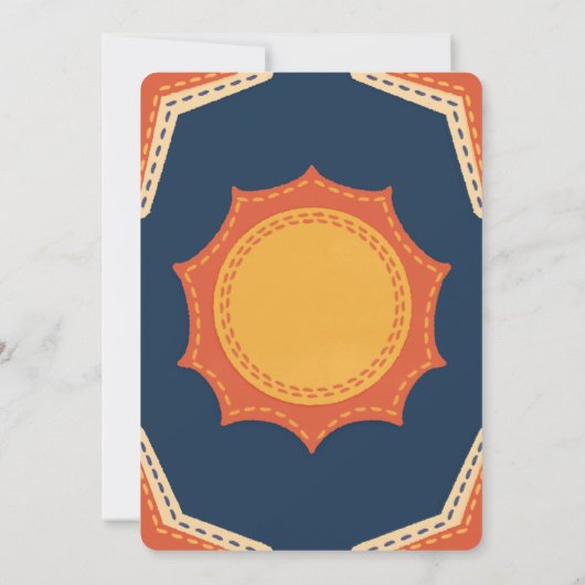 Galactisch kind verjaardagsuitnodiging kaart (Achterkant)