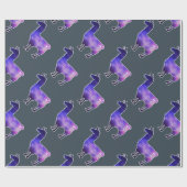 Galactisch Llama-verpakkingspapier Cadeaupapier (Vlak)