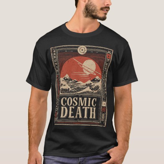 Galactisch Memento Mori Kosmische Mortaliteit Ontw T-shirt (Voorkant)