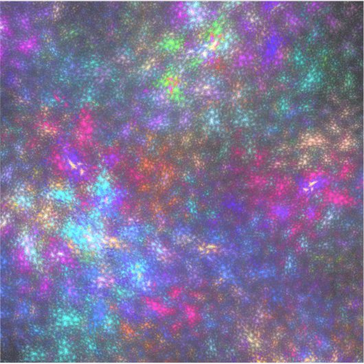 galactisch mozaïek sticker (Voorkant)