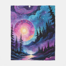 Galactisch nachtlandschap: betoverend bos