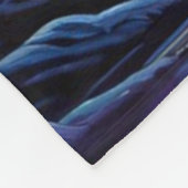 Galactisch nachtlandschap: betoverend bos fleece deken (Hoek)