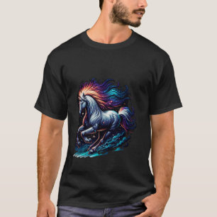 Galactisch Paard in de Sterrenhemel T-shirt