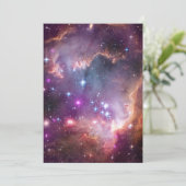 Galactisch Paars buitenruimte Kaart (Staand voorkant)